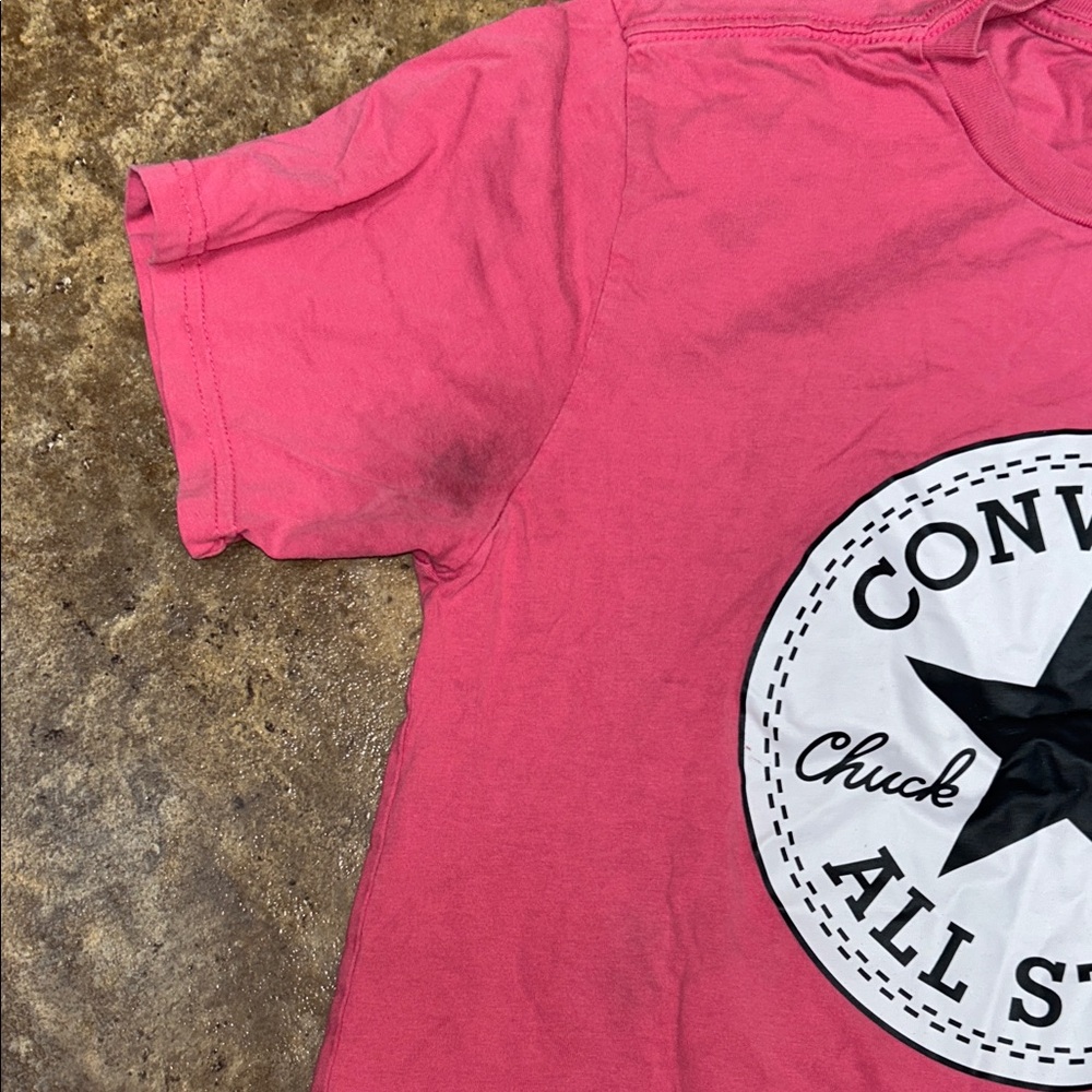 Converse Pink All Star T-Shirt - Picture 3 of 6
